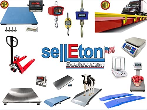 SellEton SL-924 Industrial/Warehouse Digital Medium General Purpose Crane Scale with LCD Display Screen 2000 lb x 0.5 lb
