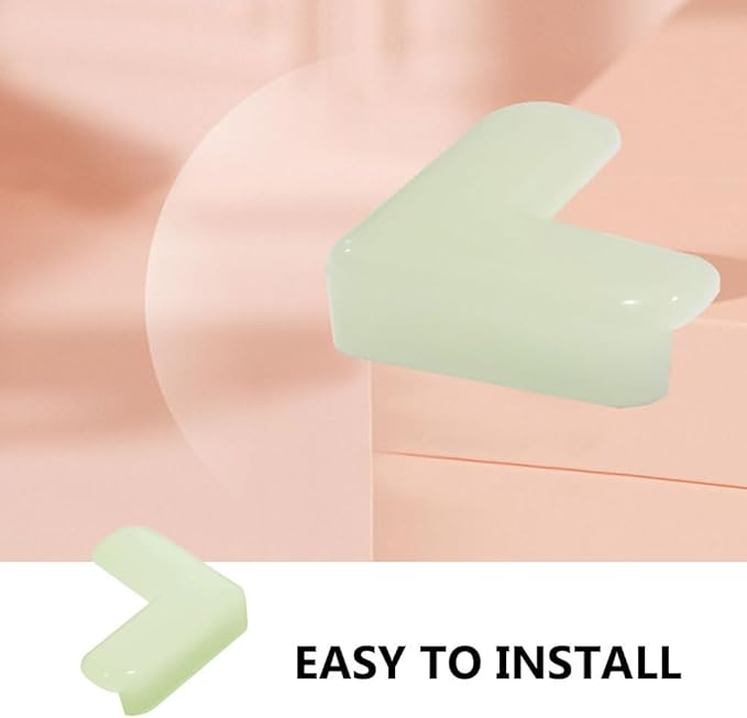 Luminous Corner Protectors for Baby Safety Transparent Table and Furniture Edge Guards Night Glow Anti-Collision Baby Corner Guards for Kids Tables and Chairs Easy Install