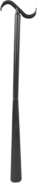 Detachable Long Dressing Stick with Shoe Horn, Dressing Aid for Elderly and Disabled, Portable Socks Shoes Dressing Assist Tool, 4 Section Extendable Dressing Stick for Limited