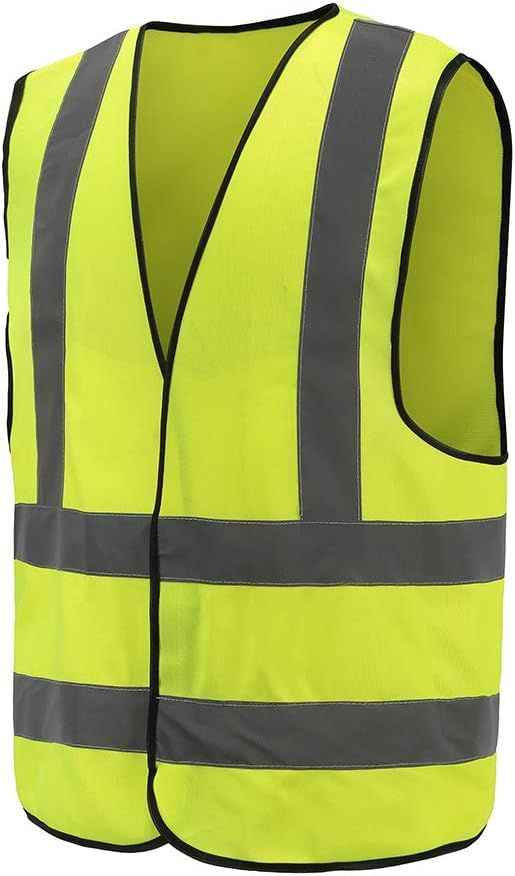 AYKRM 12 colour High visibility viz vest hi vis viz reflective work construction safety vest (XS-8XL)