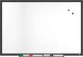 TRU RED Steel Magnetic Whiteboard | Dry Erase Board for Wall, White Board with Black Aluminum Frame, 3 ft x 2 ft