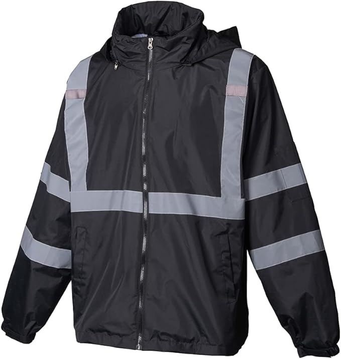 YOWESHOP High Visibility Reflective Safety Jacket Reflective Jacket for Men Hi Vis Construction Jackets