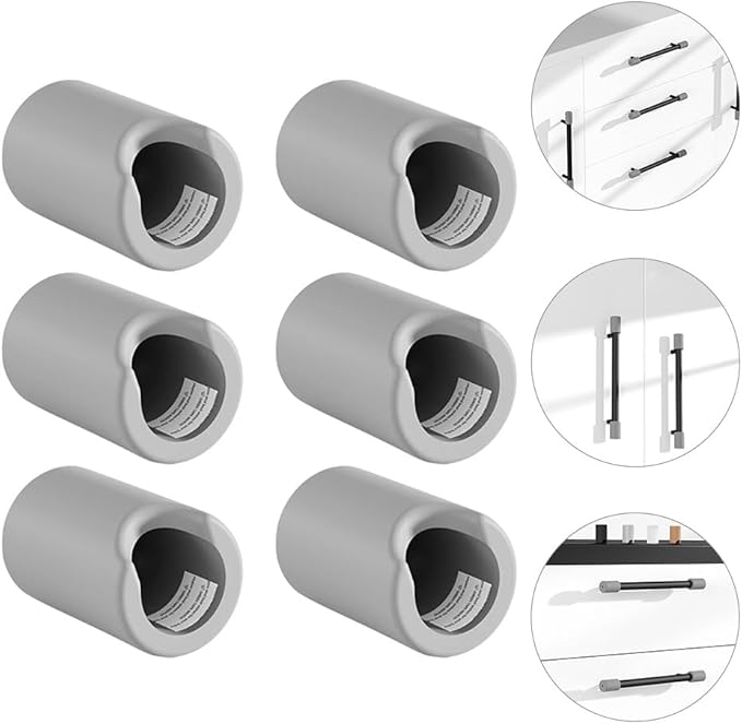 Veemoon 24pcs Drawer Handle Edge Protector Drawer Pulls Silicone Corner Anti-Collision Furniture Handle Bumpers Baby Proofing Corner Guards for Baby Safety, Strong Adhesive