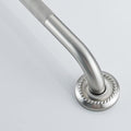 Anti Slip Shower Grab Bar, 16-Inch Toilet Textured Sturdy Hand Rail, Stylish Bathroom Armrest, Brushed Nickel Finish, Multi Function Assist Handle