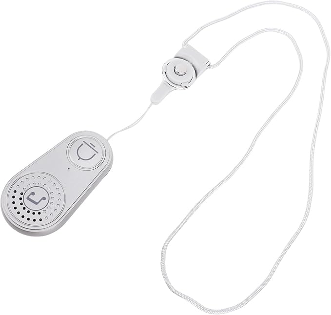 Buachois Wireless Two Way Pager for Caregiver, Portable Emergency Alert System with 105dB Volume 40 Day Battery Life for Home Elderly Kids Monitoring
