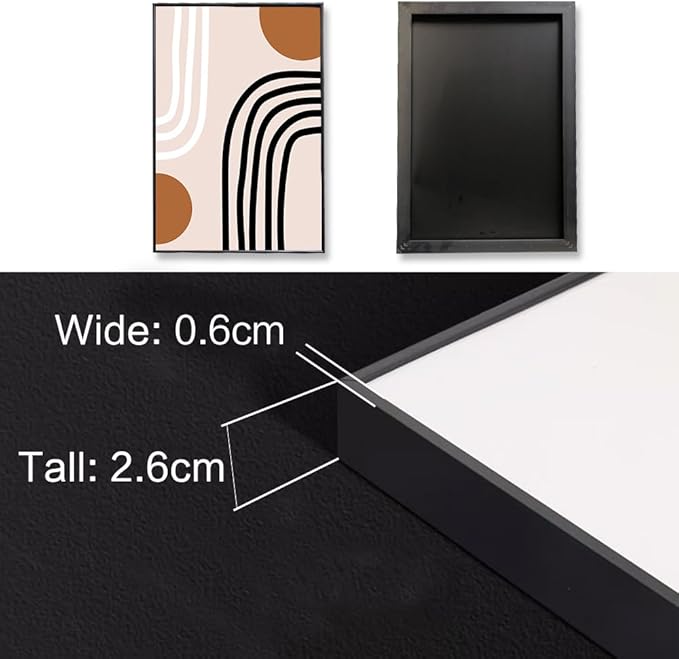 QKF Geometry Abstract Large Frame Canvas Wall Art Living Room Wall Decor Bohemian Black Brown Beige Line Modern Home Decorative Painting For living room Office Bedroom 3-piece Set 24 "X 32"
