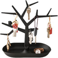 Tabletop Key Holder Stand Tree Key Rack,Stand Jewelry Display Necklace Ring Earring Holder Rack,Jewelry Organizer Tray Home Decor for Home Entryway