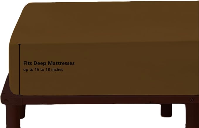 Top Split Queen Fitted Sheet Only for Adjustable beds, Split Down 34 inches from The Top, 600 Thread Count 100% Cotton Half Split Flex Head Fitted Sheet for Sleep Number Beds, Taupe
