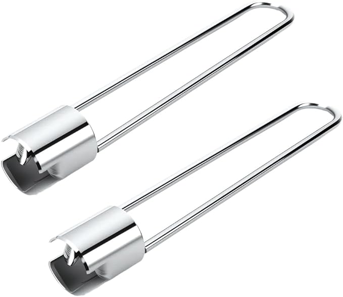 2 Pcs Fruit and Vegetable Corer Tool, Red Bell Pepper Seed Corer, Stainless Steel apple core remover, Practical Kitchen Gadget for Removing Fruit Vegetable Cores, Easy to Clean (Type A)