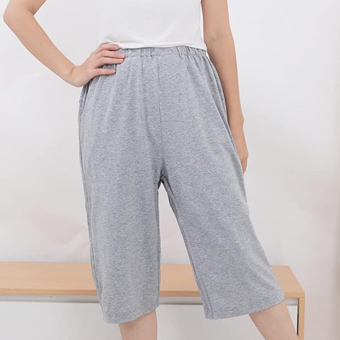 WEEOATAR Bedridden Patient Clothing,Full Open Post Surgery Pants,Patient Care Trousers,Disability Clothing with Zippers for Easy Access,Post-op Pants Suit for Fracture,Disable,Elderly(Grey,XL)