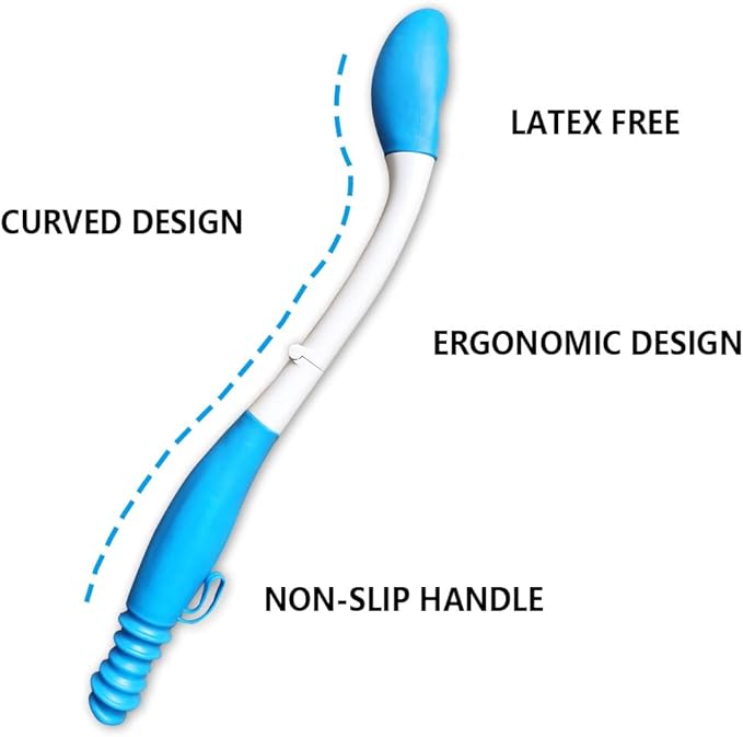 Foldable Toilet Aids for Wiping Bottom - Butt Wiper Tool - Self Wipe Assist for Toileting - Daily Living Bathroom Aids for Limited Mobility