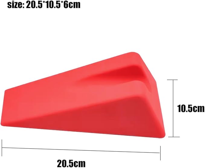 Physical Therapy Wedge Pad OT PT - Sturdy Durable Triangle Wedge for Spinal Discomfort Relax and Massage(red)