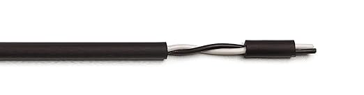 22AWG 2 Conductor Wire Cable (UL2464) - High Flexible Tinned Copper Unshielded Alarm Security Burglar LED Power - for Low Voltage Installations (Matte Black 25FT)