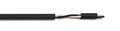 22AWG 2 Conductor Wire Cable (UL2464) - High Flexible Tinned Copper Unshielded Alarm Security Burglar LED Power - Low Voltage Installations (Matte Black 100FT)