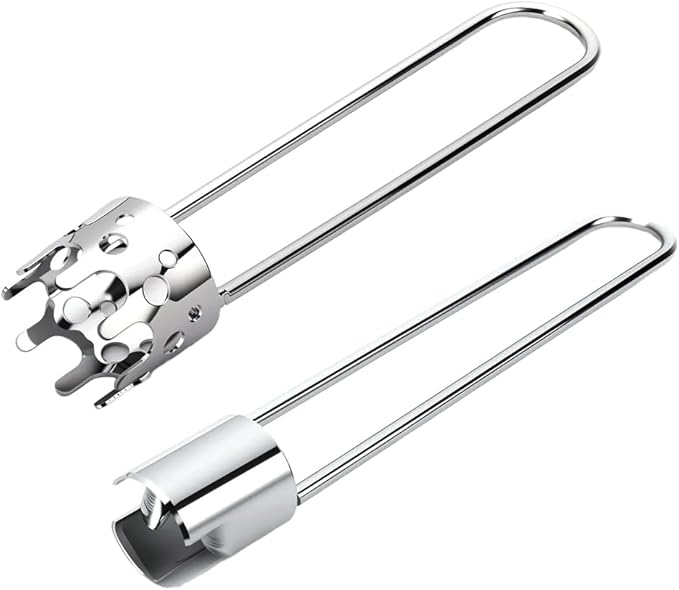 2 Pcs Fruit and Vegetable Corer Tool, Red Bell Pepper Seed Corer, Stainless Steel apple core remover, Practical Kitchen Gadget for Removing Fruit Vegetable Cores, Easy to Clean (A+B)