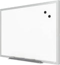 TRU RED Steel Magnetic Whiteboard | Dry Erase Board for Wall, White Board with Satin Frame, 2 ft x 1.5 ft