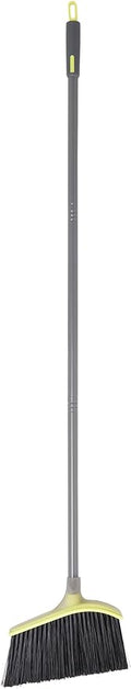 Casabella Wayclean Wide Angle Broom with Densely Packed Bristles, Gray