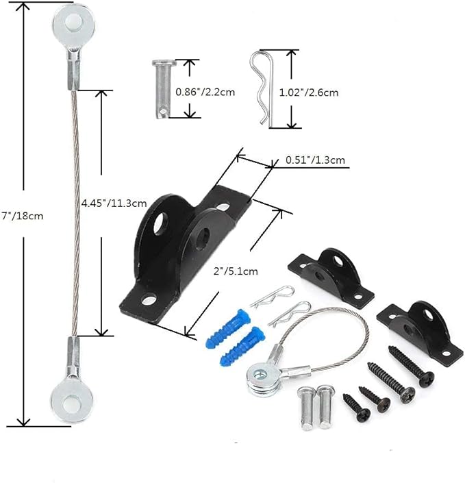 Furniture Anchors Anti-Tip Kit (4 Pack)- Furniture Straps for Baby Proofing, Secure 400 lbs Cabinet Prevent Falling Prevention Strap, Wall Anchor Prevent Child Pet Safety, HOME MASTER HARDWARE