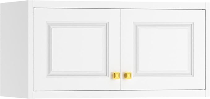 Metal Wardrobe Armoire with Three Drawers, 86“ Tall Wardrobe Closet with Hanging Rod, Freestanding Storage Closet with Doors and Shelves for Bedroom, White, Assemble Required