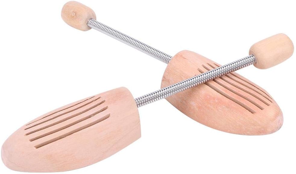 Pssopp 2Pcs Wood Shoes Tree, Shoe Stretcher Spring Anti Deformation Expanding Shoes Tree Shoe Shaper for Men Women(35 36)