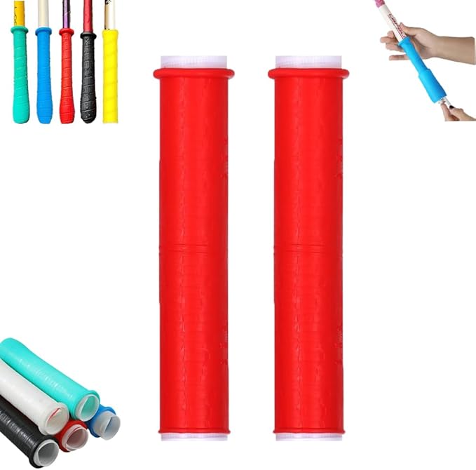 2 Pcs Cold Shrink Handle Wrap with Textured Grip – Silicone Non-Slip Cover for Secure Tool & Sports Handles – Durable, All-Weather Cold-Shrink Sleeve for Comfort & Control