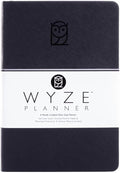 Undated Daily Planner – 6-Month A5 Productivity Organizer with Full Page Per Day, Hourly Schedule, Goal Setting, Habit Tracker, Weekly & Monthly Pages – Hardcover Time Management Notebook (Black)