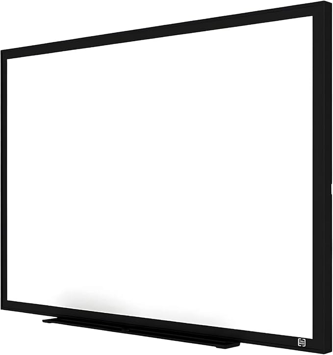 TRU RED Melamine Whiteboard | Dry Erase Board for Wall, White Board with Black Frame, for School, Home and Office, 2 ft x 1.5 ft