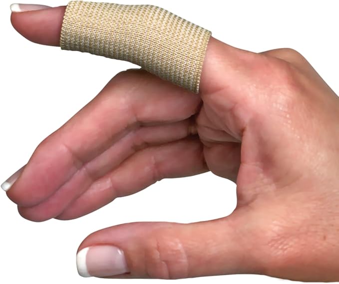 Flents Finger Sleeves, Pain Relief for Arthritis, Inflammation, Cracking, Blisters, Tendonitis & Athletic Stress, Plastic Wrap for Support & Compression, Assorted Size, 12 Count