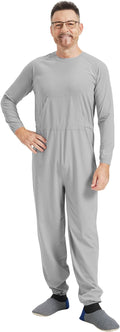 Adaptive Clothing for Men with Anti-Strip Design and Easy Back Access for Dementia Elderly and Special Needs