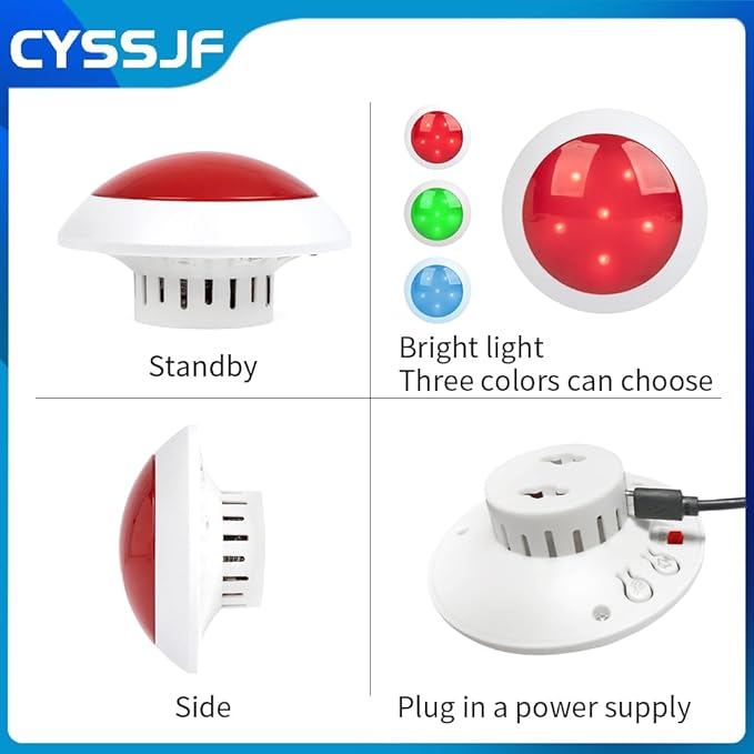 Pull Tag Alarm Toilet Bathroom Wireless SOS Bell for Elderly Corridor Lamp Bathroom Pull Cord Bell Hospital Medical Alert Systems for Disabled Person Seniors Kids