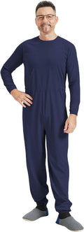 Adaptive Clothing for Men with Anti-Strip Design and Easy Back Access for Dementia Elderly and Special Needs