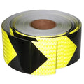 Reflective Tape 4 inch X 166 feet, Outdoor Waterproof Hazard Conspicuity Safety Warning Industrial Marking Tape