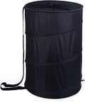 BATTOO Extra Large 107L Strong Laundry Hamper 17.5" x 27" Collapsible Laundry Baskets with Long Straps Drawstring Barrel Foldable Hamper for Laundry Room, Bathroom, Campout, College Dorm or Travel