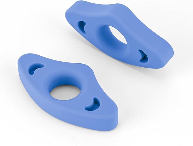 Book Page Holder, 2 Pack Breathable Silicone Thumb Page Holder for Reading, Ideal Book Reader Gifts and Reading Accessories (Medium Size, Blue)