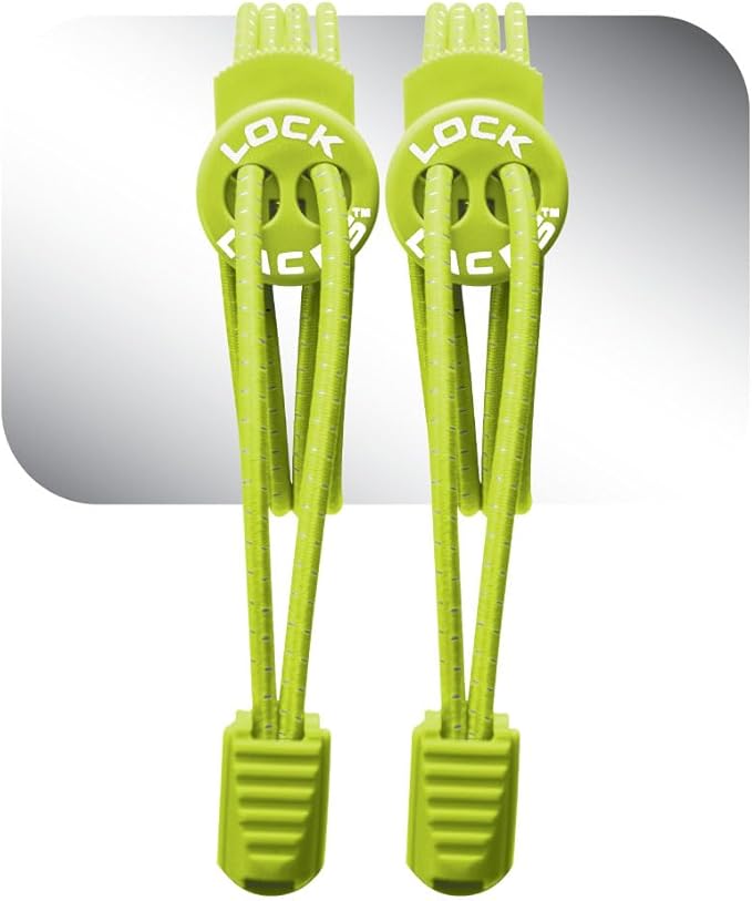 Lock Laces - Elastic No Tie Shoelaces 1 Size Fits All for Kids Adults Tieless Shoe Laces Tennis Shoes Sneakers