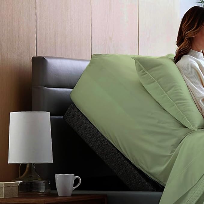Top Split King Fitted Sheet Only for Adjustable beds, Split Down 28 inches from The Top, 600 Thread Count 100% Cotton Half Split Flex Head Fitted Sheet for Sleep Number Beds, Sage