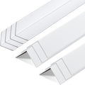 Sasylvia 10 Pcs Wall Corner Protector Guards, Vinyl 3/4 x 36 Inch Corner Trim Molding, Avoid Scratching Scuffs, Ease Install and Cleaning for Door Countertop Furniture Cabinet Protection, White