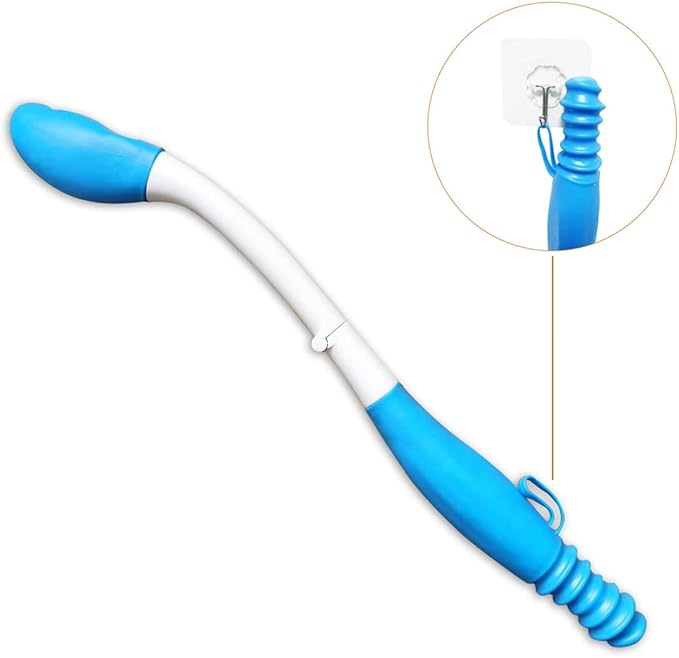 Foldable Toilet Aids for Wiping Bottom - Butt Wiper Tool - Self Wipe Assist for Toileting - Daily Living Bathroom Aids for Limited Mobility