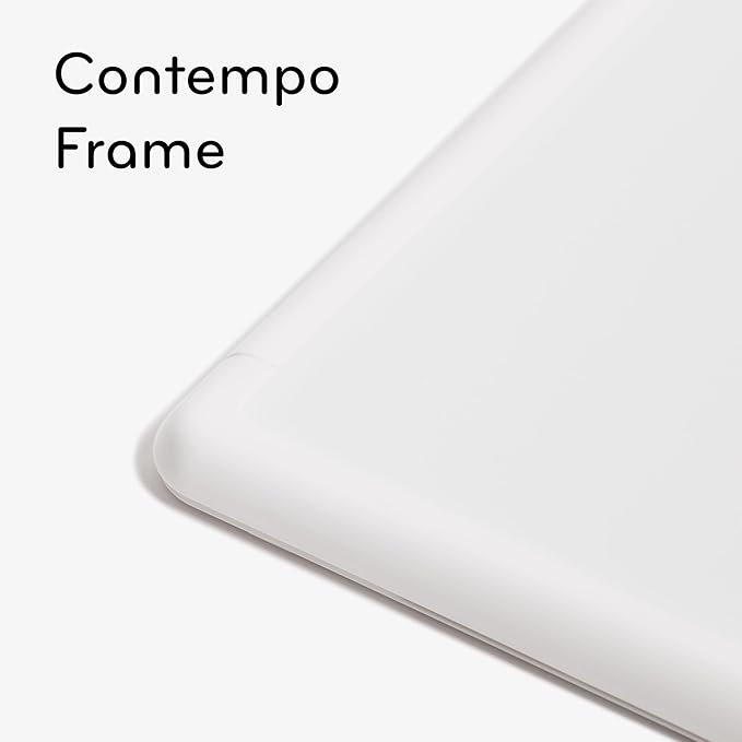 U Brands Contempo Magnetic Dry Erase Board White Board, 11" x 14", White Modern Frame, Includes Magnet and Marker