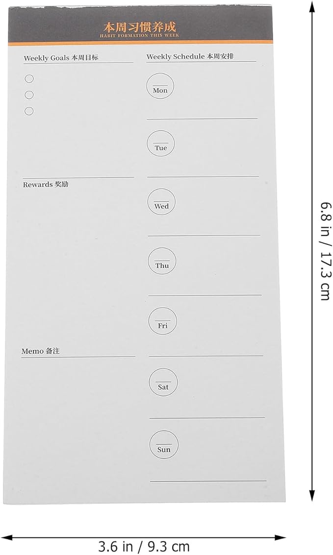 COHEALI Convenient Daily Planner Notebook with Smooth Writing Premium Weekly To-do List Schedule Notepad for Office Task Organization and Efficient Management