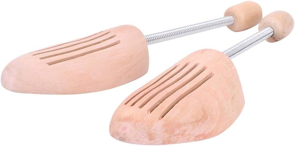 Pssopp 2Pcs Wood Shoes Tree, Shoe Stretcher Spring Anti Deformation Expanding Shoes Tree Shoe Shaper for Men Women(35 36)