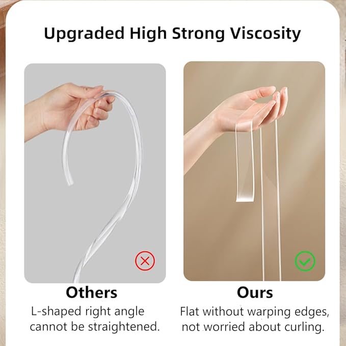 Baby Proofing Edge Protector for Kid Clear Edge Protector Strip Safety Corner Guards Child Proof Corner Bumper for Furniture 1.2" x 9.84' (thk: 2mm)