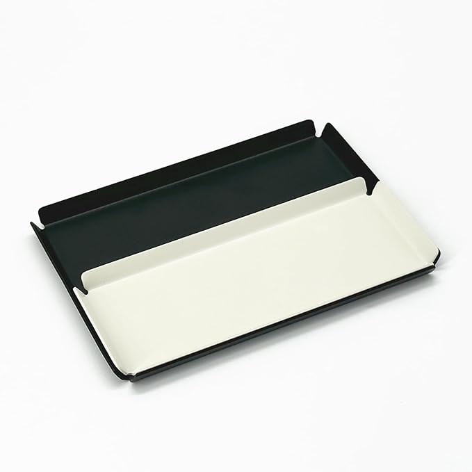 Aluminum Organizer Tray for Desk & Entryway - Minimalist Metal Catchall for Keys, Jewelry, Wallet | A6, Black | by PROGETTO2.70
