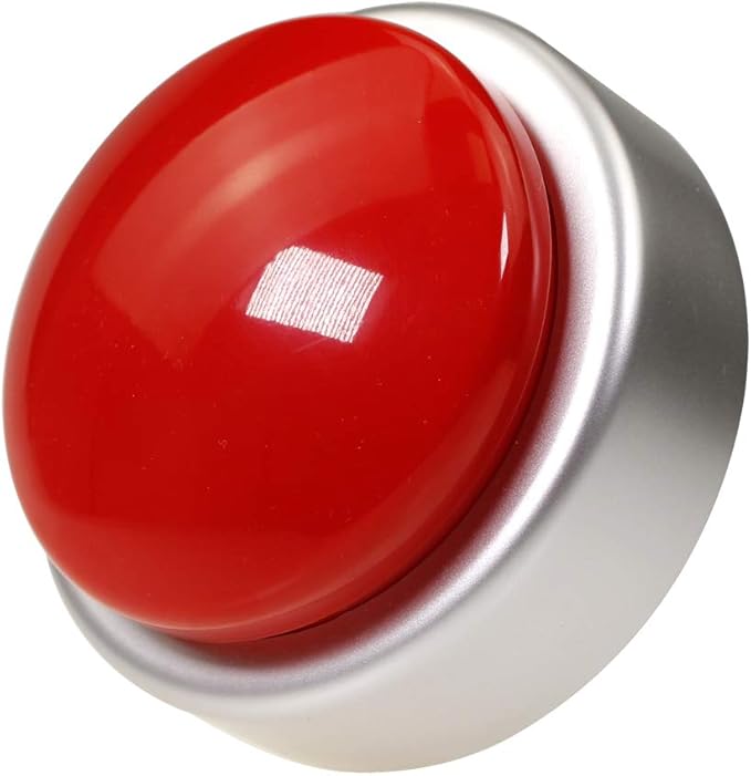 Large Talking Clock for Visually impaired- Telling Time, Date and Week of Day, Perfect for The Blind, Elderly or Visually impaired-(RED+Silver)