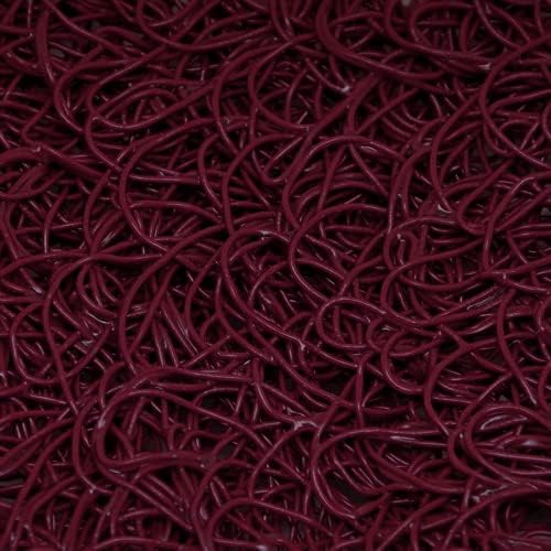 American Floor Mats Vinyl Mesh Heavy-Duty Entrance Burgundy 4' x 5' Scraper Mat Without Backing/Borders - Drainable