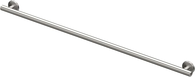 Gatco 897 Latitude II 48-Inch Grab Bar - ADA Compliant Wall Mount Stainless Steel Safety Bar for Bathroom, Satin Nickel Finish