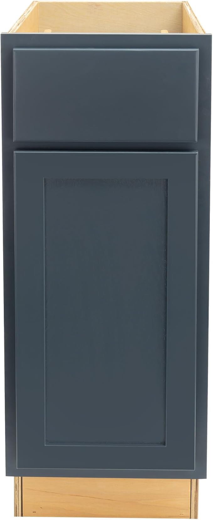 Quicklock RTA (Ready-to-Assemble) | Base Kitchen Cabinets - Shaker Style | Made in America (Needlepoint Navy, 15" Wx34.5 Hx24 D Base)