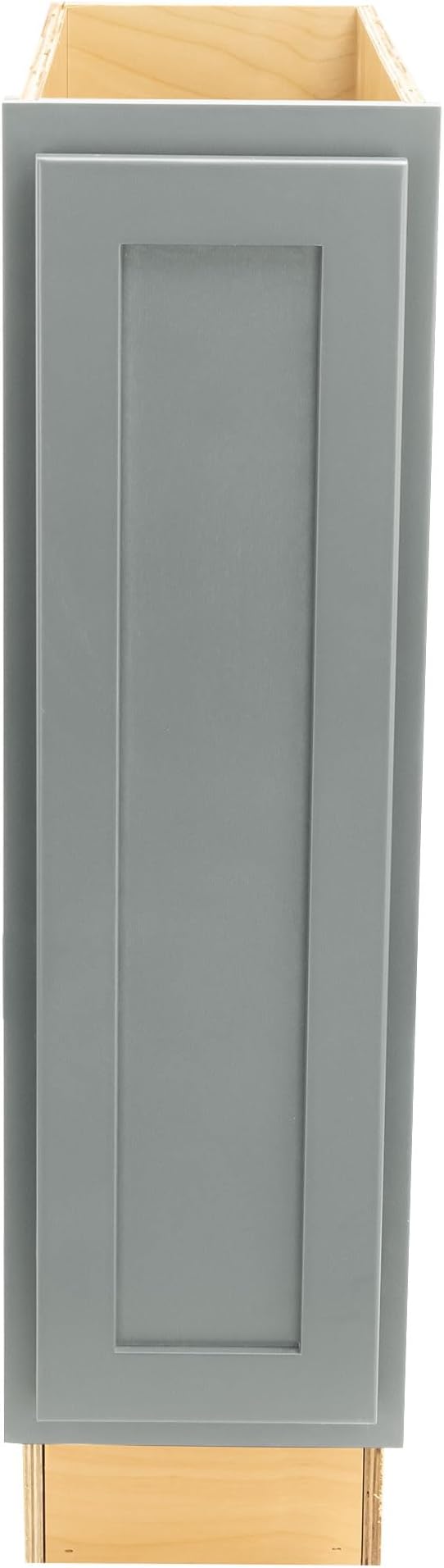 Quicklock RTA (Ready-to-Assemble) | Base Kitchen Cabinets - Shaker Style | Made in America (Magnetic Gray, 9" Wx34.5 Hx24 D Base)