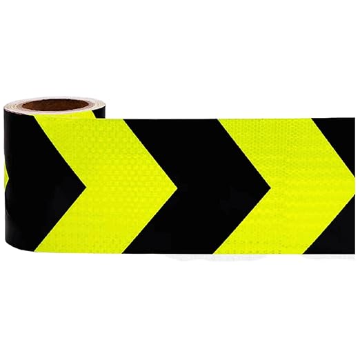Reflective Tape Outdoor Waterproof 12 inch for Truck, High Visibility Hazard Conspicuity Warning Safety Industrial Marking Tape (66 feet)
