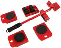 Furniture Lifter Easy to Move Slider 5 Piece Mobile Tool Set, Heavy Furniture Appliance Moving and Lifting System - Maximum Load Weight 330Lbs